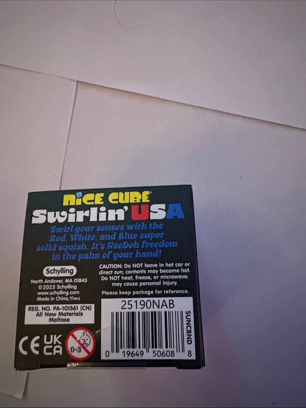 Nice Cube Swirlin' USA Solid Squish - Blue & Red - Picture 6 of 6